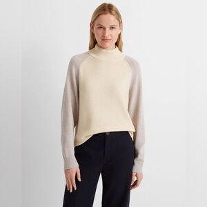 Club Monaco Colorblock Mockneck Sweater
